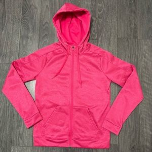 Adidas Women’s Pink Full Zip Up Hoodie Size Small.